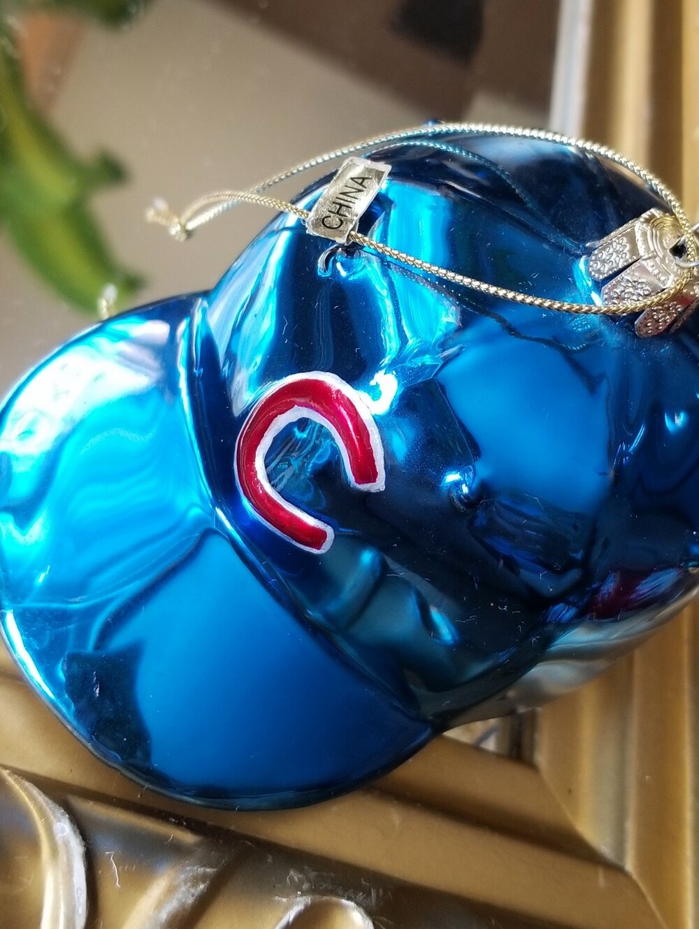 ❗Vintage 2005 Chicago Cubs MLB Blue Helmet Holiday Ornament❗